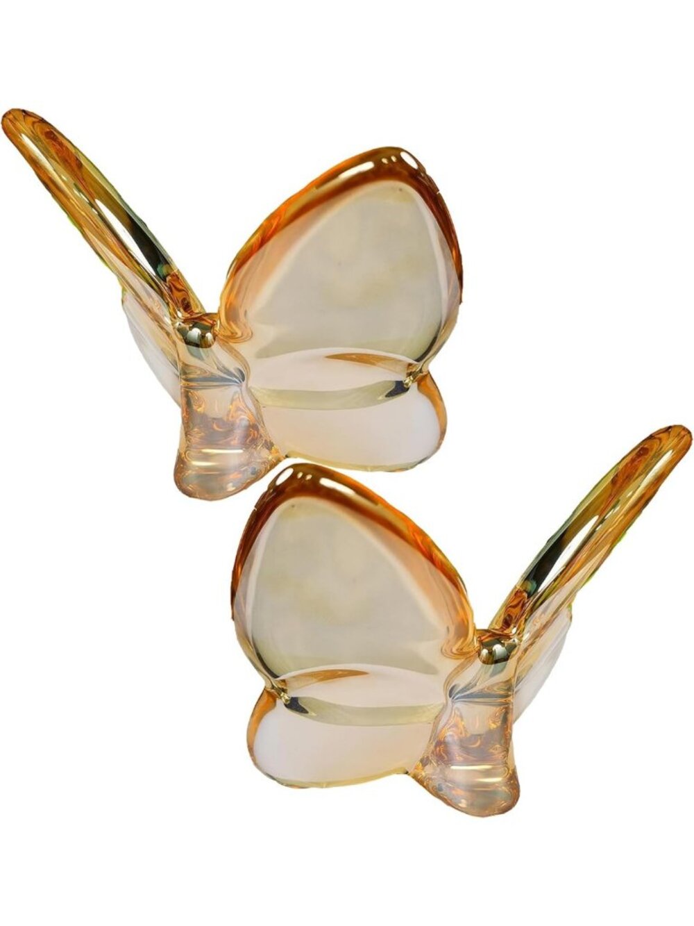 Elegant Glass Butterfly Figurines - Crystal Ornaments for Wedding & Party Decor